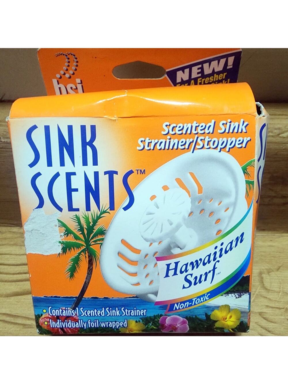 Sink Scents Scented Sink Strainer Stopper Hawaiian Surf NOS See Description *